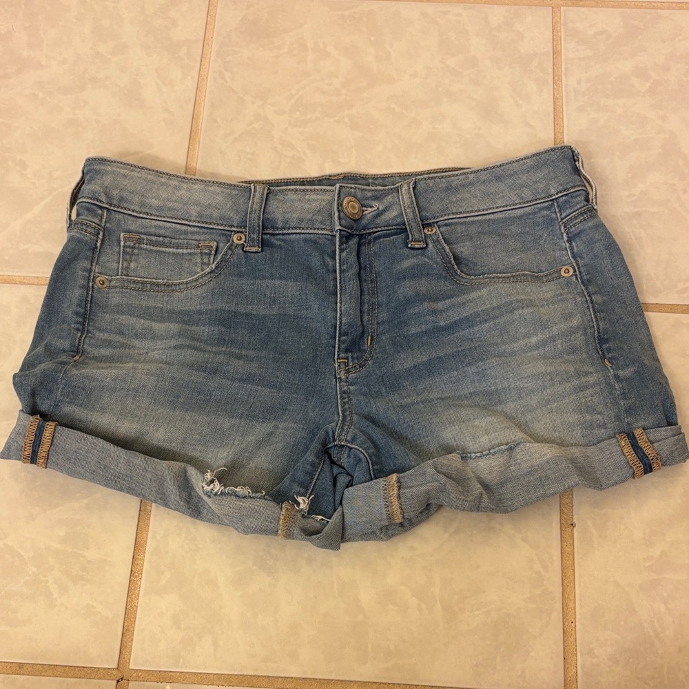 American Eagle Outfitters Light Blue Jean Shorts